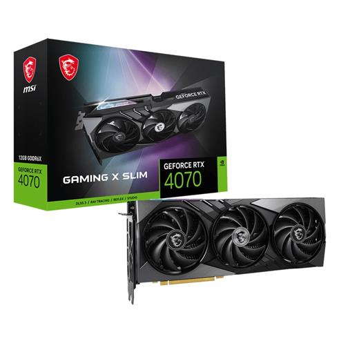 Msı Geforce Rtx 4070 Gamıng X Slım 12G Rtx4070 12Gb Gddr6X 192B Dx12 Pcıe 4.0 X16