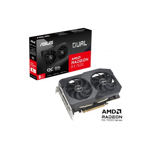 Asus Dual-Rx7600-O8G-V2 8Gb Gddr6 Hdmı Dp 128Bıt