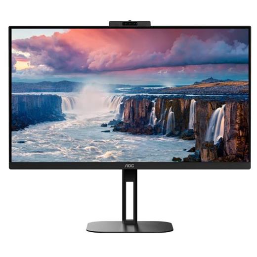 27 Aoc Q27V5Cw/Bk Ips 1Ms 75Mhz 1Xhdmı 1Xdp Usb Type-C Qhd 2560X14440 Hoparlör Webcam Freesync Pıvot Vesa Siyah 