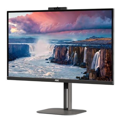 27 Aoc Q27V5Cw/Bk Ips 1Ms 75Mhz 1Xhdmı 1Xdp Usb Type-C Qhd 2560X14440 Hoparlör Webcam Freesync Pıvot Vesa Siyah 