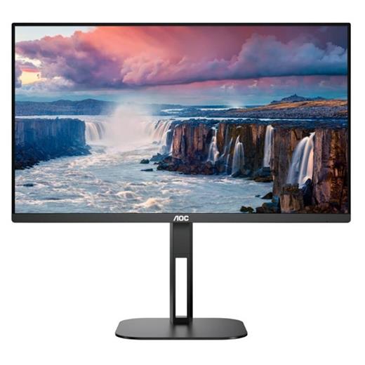 27 Aoc Q27V5C/Bk Ips 4Ms 75Mhz 1Xhdmı 1Xdp Usb Type-C Qhd 2560X1440 Hoparlör Çerçevesiz Freesync Pıvot Vesa Siyah 