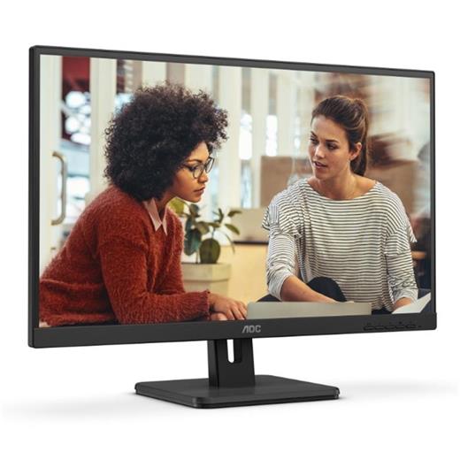 27 Aoc 27E3Um/Bk 4Ms 75Mhz 1Xvga 1Xhdmı 1Xdp Fhd 1920X1080 Usb3.2 Hoparlör Çerçevesiz Düşük Mavı Işık Vesa Siyah