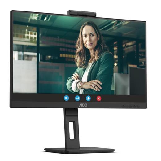 23.8 Aoc 24P3Cw 4Ms 75Mhz 1Xhdmı 1Xdp Usb Type-C Rj45 Fhd 1920X1080 Webcam Hoparlör Çerçevesiz Vesa 
