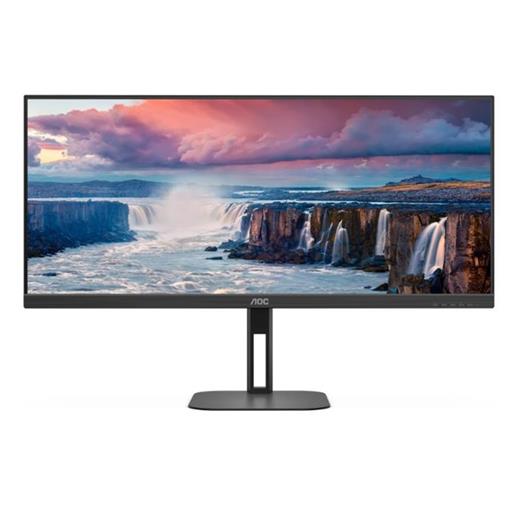 34 Aoc U34V5C/Bk 1Ms 100Mhz 1Xhdmı 1Xdp Wqhd 3440X1440 Usb Type-C Hoparlör Çerçevesiz Yükseklik Ayarı Vesa Siyah 