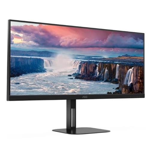 34 Aoc U34V5C/Bk 1Ms 100Mhz 1Xhdmı 1Xdp Wqhd 3440X1440 Usb Type-C Hoparlör Çerçevesiz Yükseklik Ayarı Vesa Siyah 