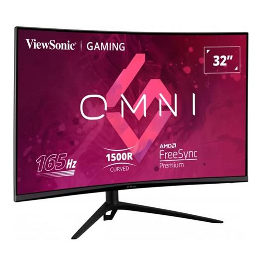 31.5 Vıewsonıc Vx3218-Pc-Mhdj 1Ms 165Mhz 2Xhdmı 1Xdp Fhd1920X1080 Hoparlör Çerçevesiz Yükseklik Ayarı Gamıng Curved Vesa