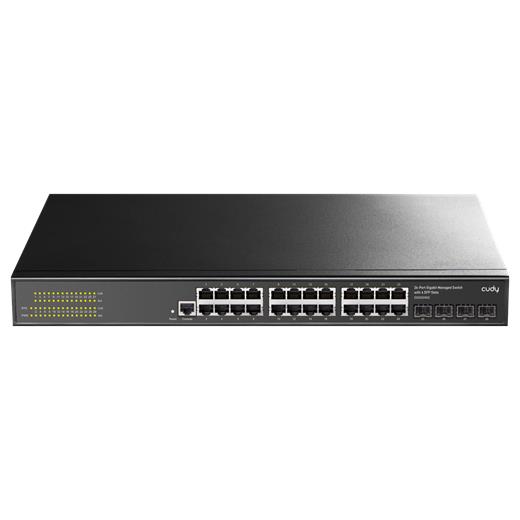 Cudy Gs2024S2 24 Port 10/100/1000 Yönetilebilir 4 Sfp (1Gb) Rack Mount Switch