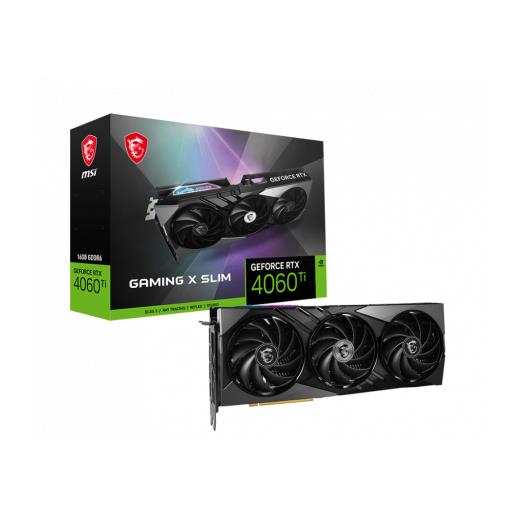 Msı 16Gb Geforce Rtx 4060 Tı Gamıng X Slım 16G Gddr6 128Bit Pcıe 4.0 Hdmı 3Xdp