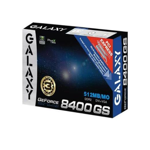 GALAXY 84GFE6DC2EMM 8400GS 512MB DDR2 64BIT 16X