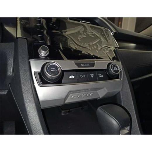 Honda Civic Fc5 2016-2020 Klima Panel Kaplama - Silver