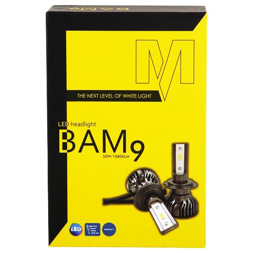 9005 Bam9 Mach Led Xenon Beyaz 12V / 50W / 10800 Lumens