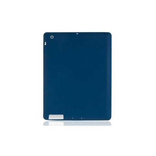 simplism Silicone Ipad 3/Ipad 4. Nesil Kılıf ve Standı   Ekran Koruyucu Film (Lacivert)
