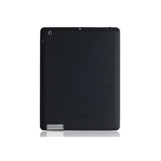 simplism Silicone Ipad 3/Ipad 4. Nesil Kılıf ve Standı   Ekran Koruyucu Film (Siyah)