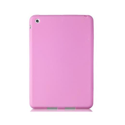 simplism Silikon Ipad mini Kılıfı   Ekran Koruyucu Film (Pembe)