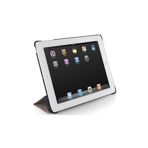 Macally BookStand Deri Ipad 3/Ipad 4. Nesil Kılıf ve Standı (Gül)