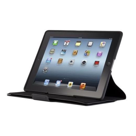 Speck WanderFolio Otomatik Uyku Modu Deri Ipad 3/Ipad 4. Nesil Kılıf ve Standı (Siyah)
