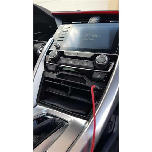Honda Civic Fc5 2016-2020 Usb Portlu Ön Orta Konsol Bölmesi
