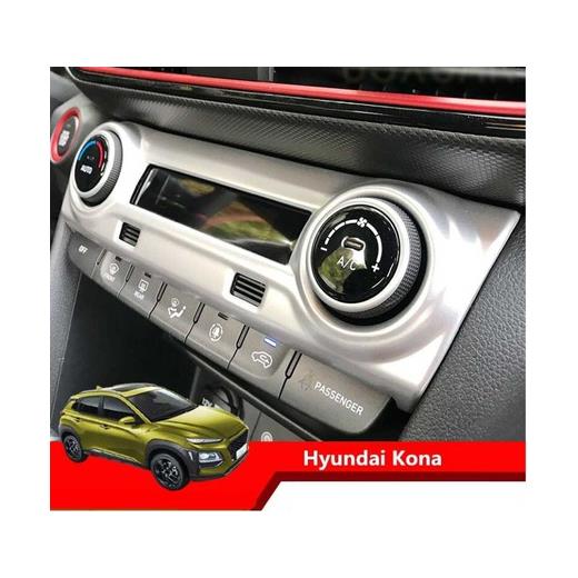 Hyundai Kona Klima Düğme Kaplama - Silver