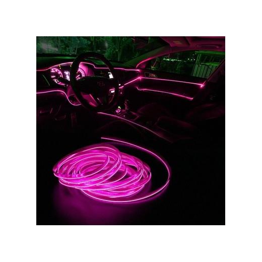 Araç İçi Neon Aydınlatma Pembe 3 Metre