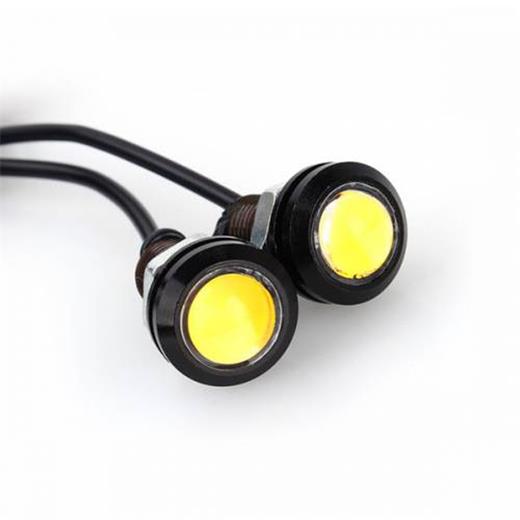 Kartal Gözü Gündüz Farı Eagle Eye Led Beyaz 18Mm ( 2 Adet )