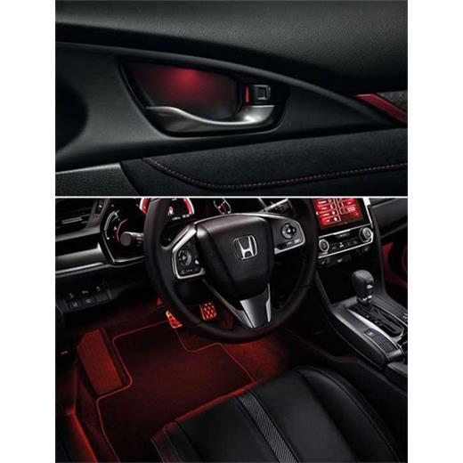 Honda Civic Fc5 Kapı İç Aydınlatma Kırmızı - Ayak Aydınlatma Kırmızı