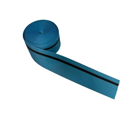 Mavi Siyah Çizgili Spor Emniyet Kemeri 1 Koltuk 4 Metre