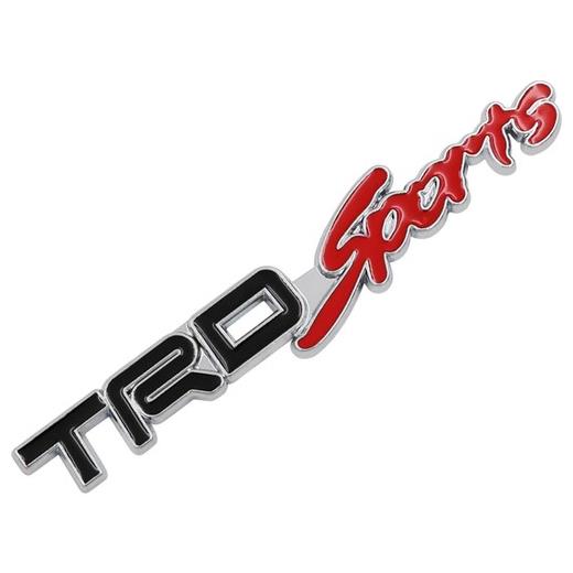 Trd Sports Siyah Kırmızı Çamurluk Ve Bagaj Logosu