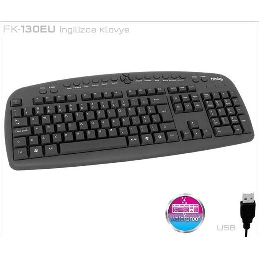 ZZFrisby FK-130EU İNGİLİZCE USB MM KLAVYE