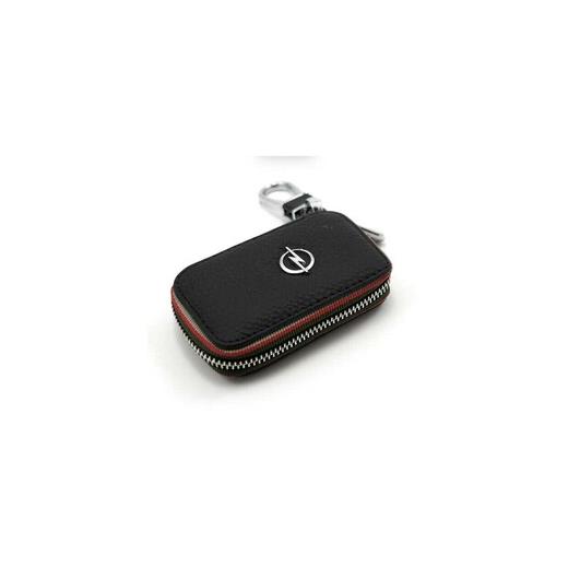 Opel Fermuarlı Deri Anahtar Kabı