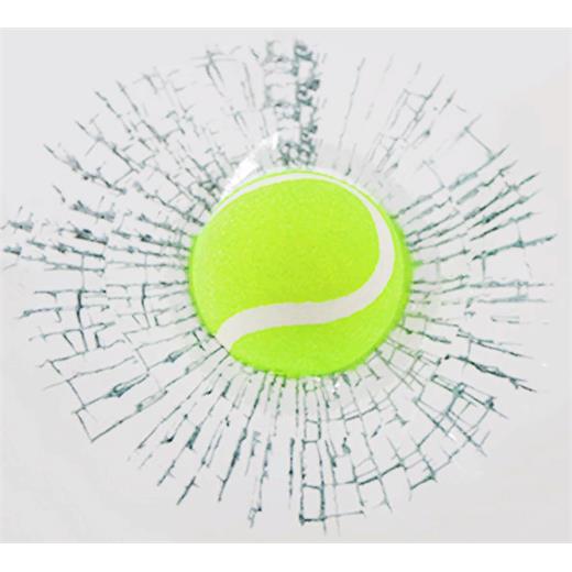 Tenis Toplu 3 Boyutlu Kırık Cam Sticker