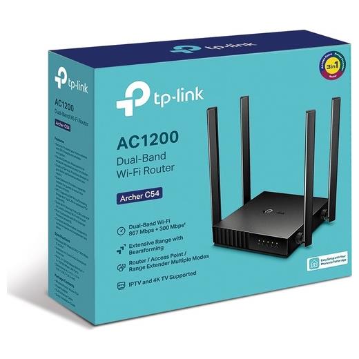 Tp-Lınk Archer C54 Ac1200 4Port Gıgabıt 4 Anten Dualband Router