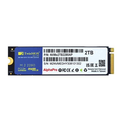 Twinmos Nvme2Tb2280Ap Alphapro 2Tb 3600-3250Mb/S Gen3 Nvme Pcıe M.2 Ssd Tlc 3Dnand