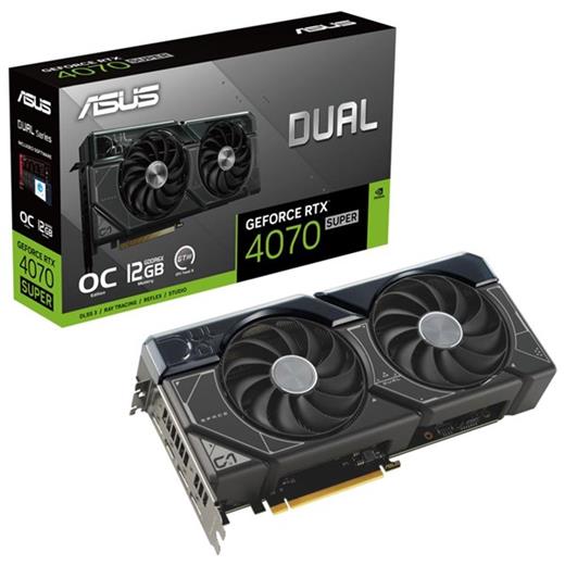 Asus Rtx4070 Super 12Gb Dual-Rtx4070S-O12G Gddr6X 192Bit Hdmı Dp Pcıe 4.0