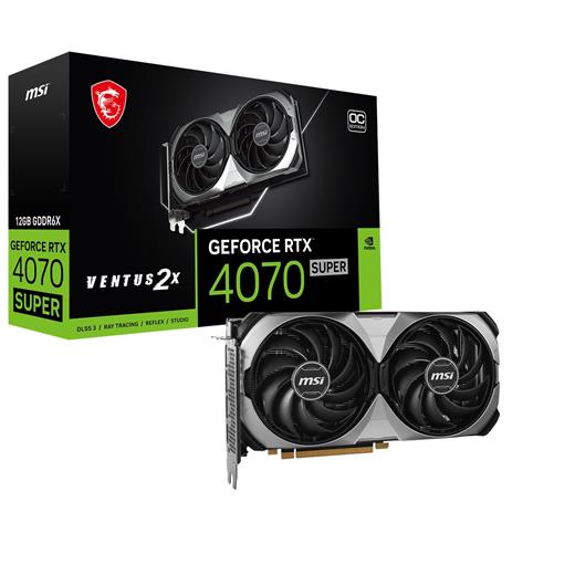 Msı Geforce Rtx 4070 Super 12G Ventus 2X Oc 12Gb Gddr6X 3Xdp Hdmı 192Bit