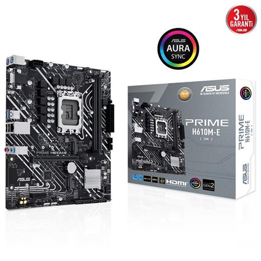 Asus Prime H610M-E D5 Csm 1700P Vga Hdmi Dp