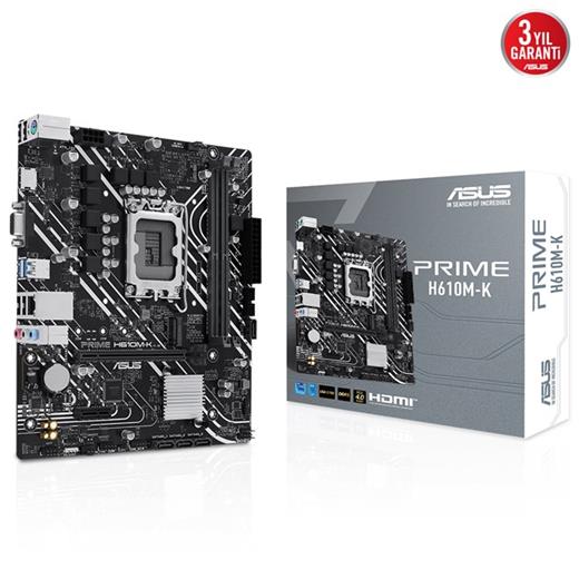 Asus Prime H610M-K D5 1700P Vga Hdmi 90Mb1Ga0-M0Eay0