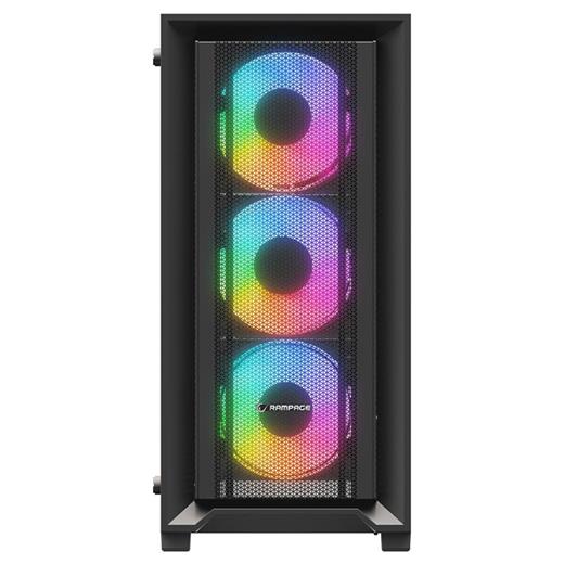 Rampage Voyager 750W 80+ Bronze Siyah 4*Rgb Auto Fan Atx Mıdı Tower Gamıng Oyuncu Kasası