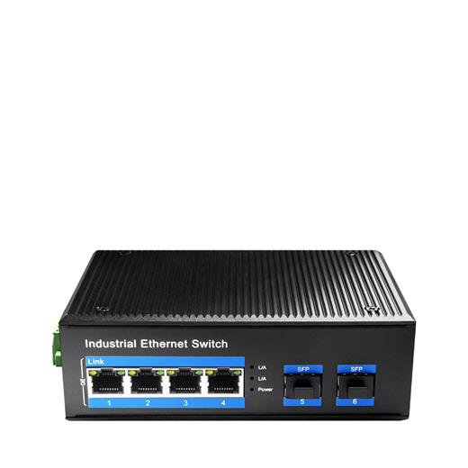 Cudy Ig1004S2P 4 Port 10/100/1000 Yönetilemez 2 Sfp (1Gb) Endüstriyel Tip (-40°C+85°C) (4 Port Poe+) 120W Switch