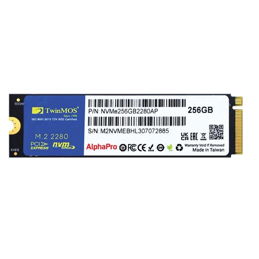 ZZTwınmos Nvme256Gb2280Ap Alphapro M.2 256Gb (3600/3250Mb/S) Pcıe + Nvme (3D Nand) Ssd Disk (22X80Mm)