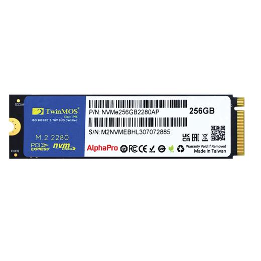 Twınmos Nvme256Gb2280Ap Alphapro M.2 256Gb (3600/3250Mb/S) Pcıe + Nvme (3D Nand) Ssd Disk (22X80Mm)