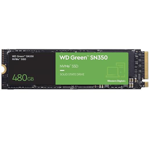 Western Dıgıtal Wds480G2G0C Green Sn350 M.2 480Gb (2400/1650Mb/S) Pcıe + Nvme (Tlc) Ssd Disk (22X80Mm)