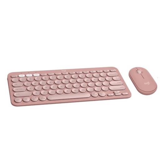 Logitech Pebble 2 Blutooth Klavye&Mouse Set Pembe 920-012247