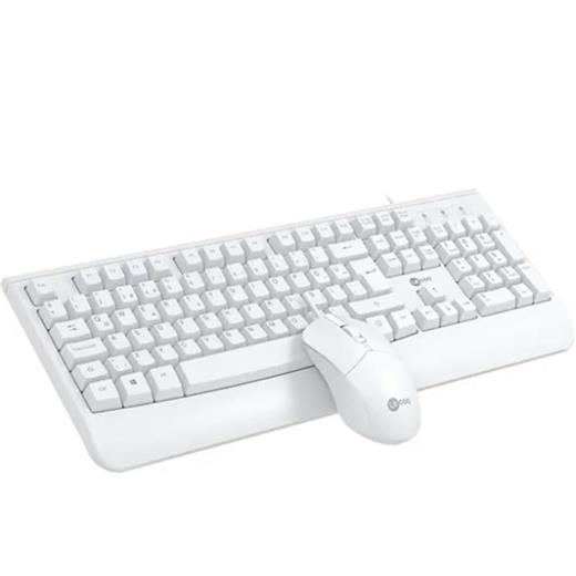 Lenovo Lecoo Usb Kablolu Türkçe Q Klavye Mouse Set Beyaz Cm105-B 