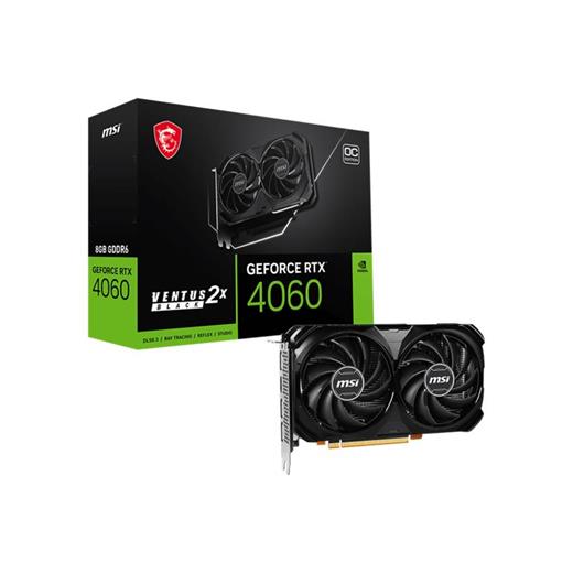 Msı Vga Geforce Rtx 4060 Ventus 2X Black 8G Oc Rtx4060 8Gb Gddr6 128B Dx12 Pcıe 4.0 X8 (3Xdp 1Xhdmı)