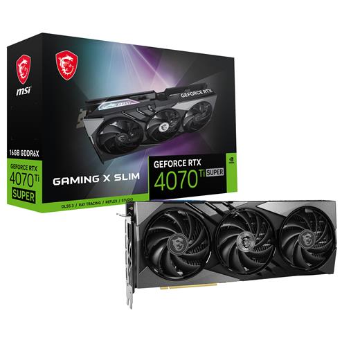 Msı 16Gb Geforce Rtx 4070 Tı Super 16G Gamıng X Slım Gddr6X 256Bit Hdmı 3Xdp
