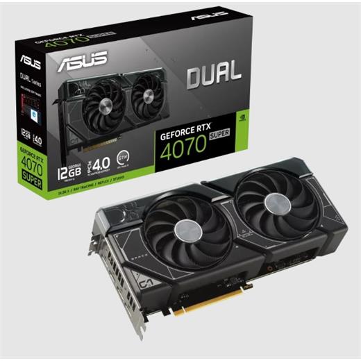 Asus Dual-Rtx4070S-12G Nvıdıa Geforce 12Gb Gddr6X 192Bit 2505Mhz Hdmı 3Xdp Dlss3 Ekran Kartı