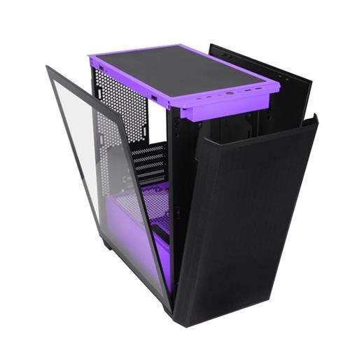 PowerBoost PB-P2252BP USB 3.0 ATX Mesh Ring ARGB Fan Mor Kasa 2252 Purple