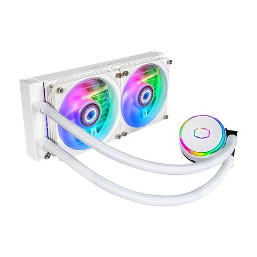 CM MasterLiquid MLY-D24M-A23PZ-RW PL240 Beyaz Flux ARGB Led Fanlı İşlemci Sıvı Soğutma Kiti (İntel AM4 destekli)