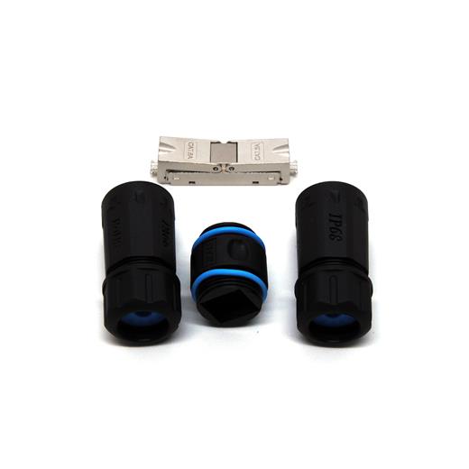 Beek Bn-Out-S6A-Idc Ip68 Dış Mekan Coupler Lan Kablosu Uzatmak İçin Cat6A Stp Idc