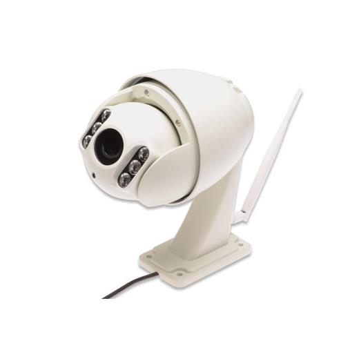 Digitus DN-16048 Plug & View OptiZoom Pro Wireless 11n 1920 x 1080 Piksel 2 Megapiksel Gece & Gündüz Dış Mekan PTZ IP Kamera